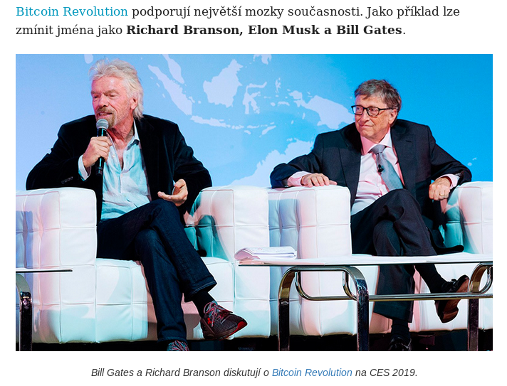 Bill Gates a Richard Branson
